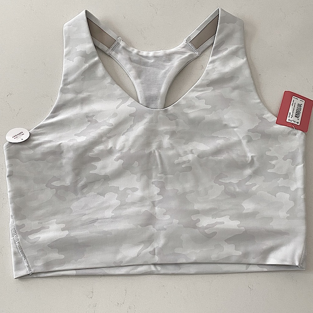 SPANX Longline Medium Impact Camo Sports Bra•XL• NWT